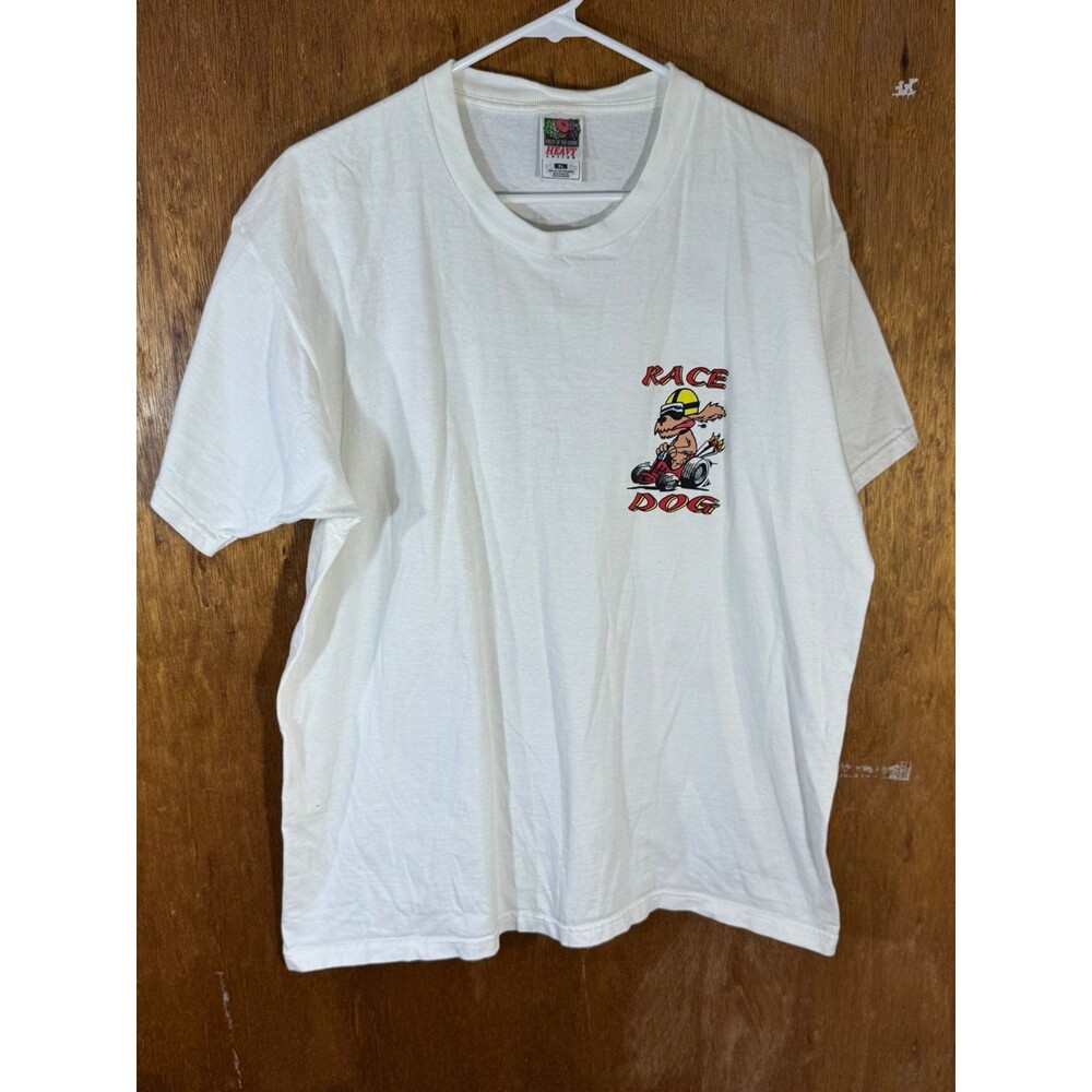 Vintage Race‎ Dog Top Ten Things To Do At A Race List Funny Humor Shirt XL